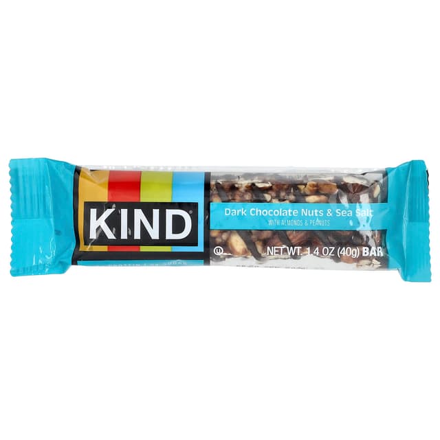 KIND Bars, 蛋白棒,黑巧克力堅果和海鹽,6 根,每根 1.4 盎司(40 克)