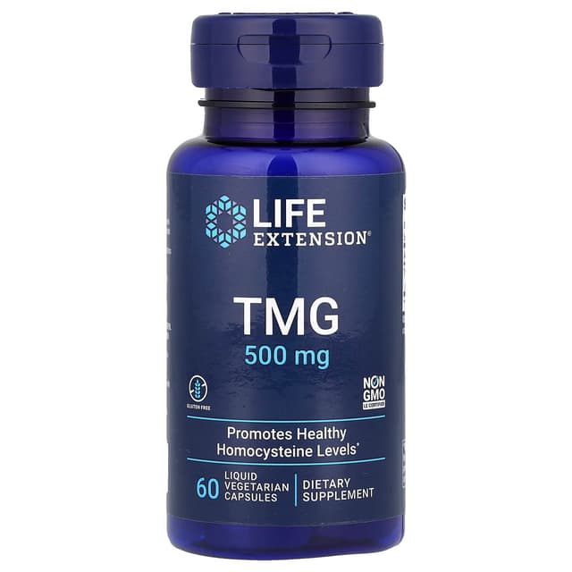 Life Extension, TMG,500 毫克,60 粒液體素食膠囊