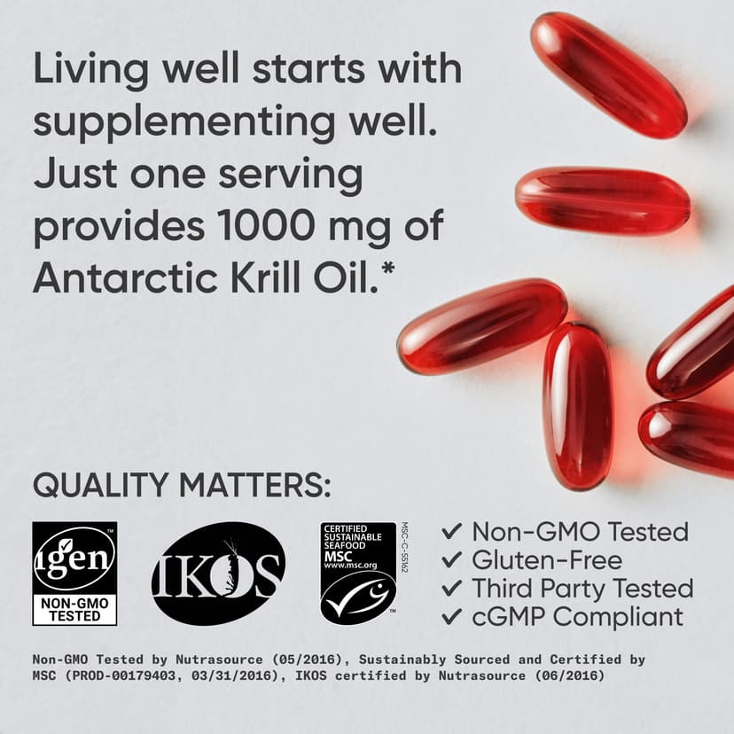 Sports Research, Omega-3 磷蝦油,雙倍功效,1,000 毫克,60 粒軟凝膠