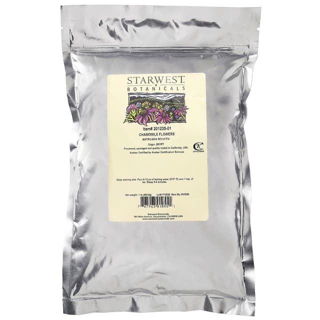 Starwest Botanicals, 洋甘菊花,1 磅(453.6 克)
