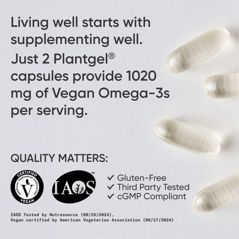 Sports Research, 素食 Omega-3,60 粒軟膠囊