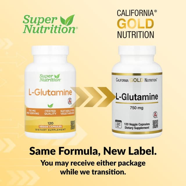 California Gold Nutrition, L-谷氨醯胺,750 毫克,120 粒素食膠囊