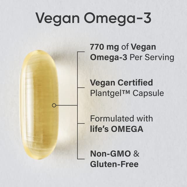 Sports Research, 素食 Omega-3,60 粒軟膠囊