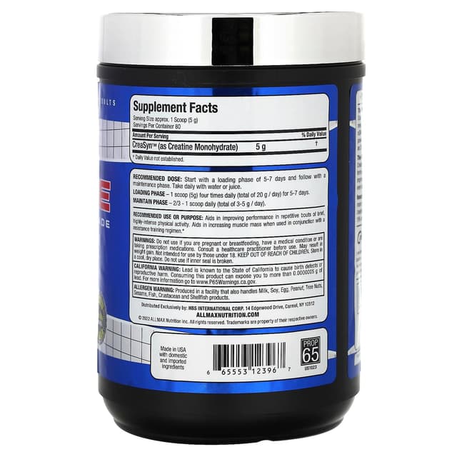 ALLMAX, 方劑品級肌酸,無香,14.11 盎司(400 克)