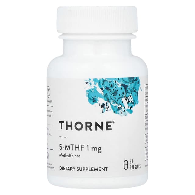 Thorne, 5-甲基四氫葉酸 (5-MTHF),1 毫克,60 粒膠囊