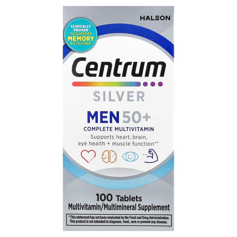 Centrum, Silver Men 50+,多面多維他命,100 片
