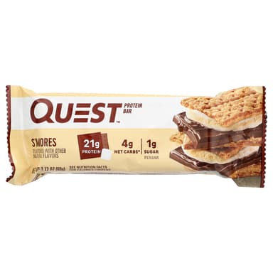 Quest Nutrition, 蛋白棒,S'Mores,4 根,每根 2.12 盎司(60 克)