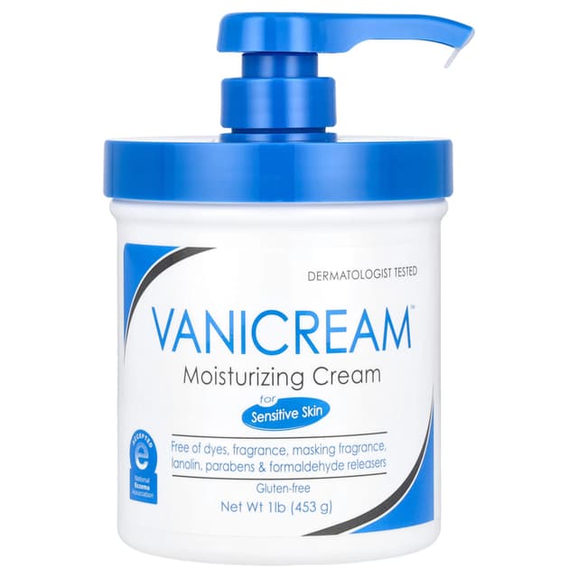 Vanicream, 保濕霜,敏感皮膚適用,無香(泵出式),1 磅(453 克)