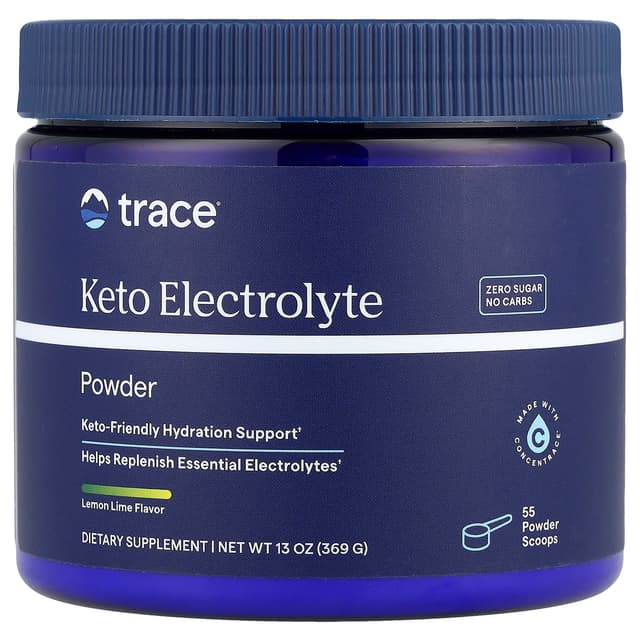 Trace, 生酮電解質粉,無糖,檸檬味,11.6 盎司(330 克)