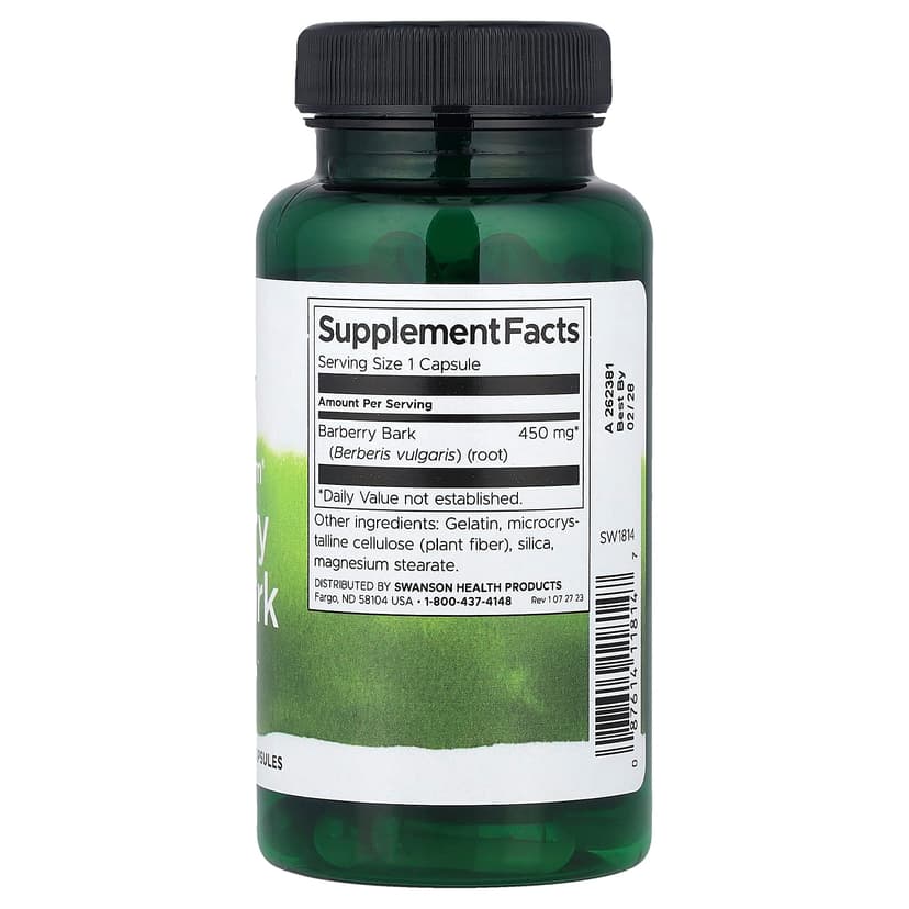 Swanson Vitamins, 多面伏牛花根皮,450 毫克,60 粒膠囊
