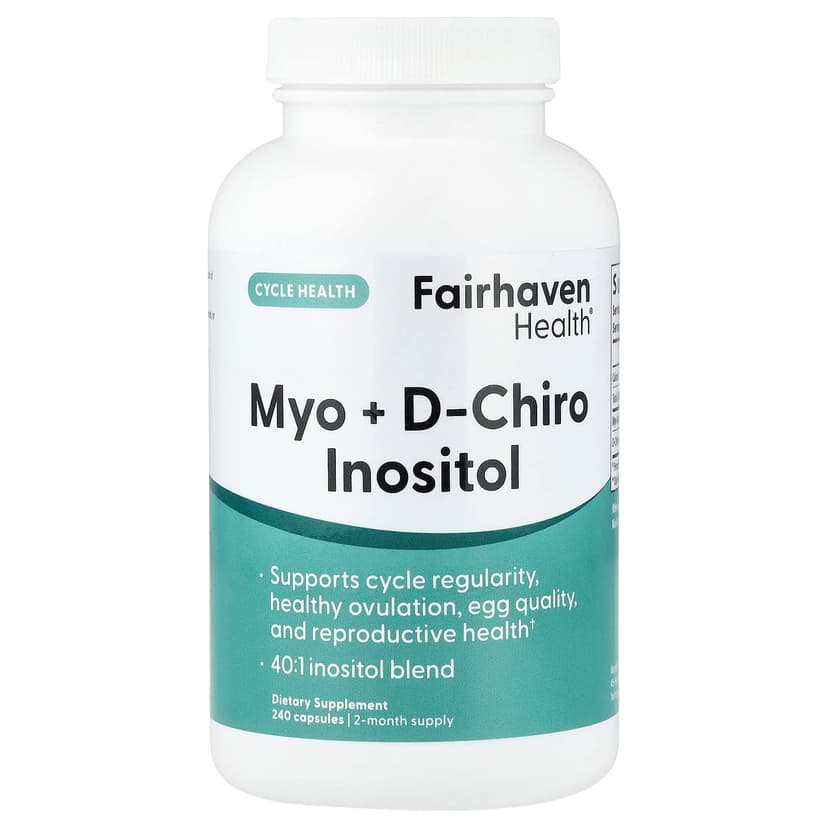 Fairhaven Health, Myo + D-Chiro 肌醇,240 粒膠囊