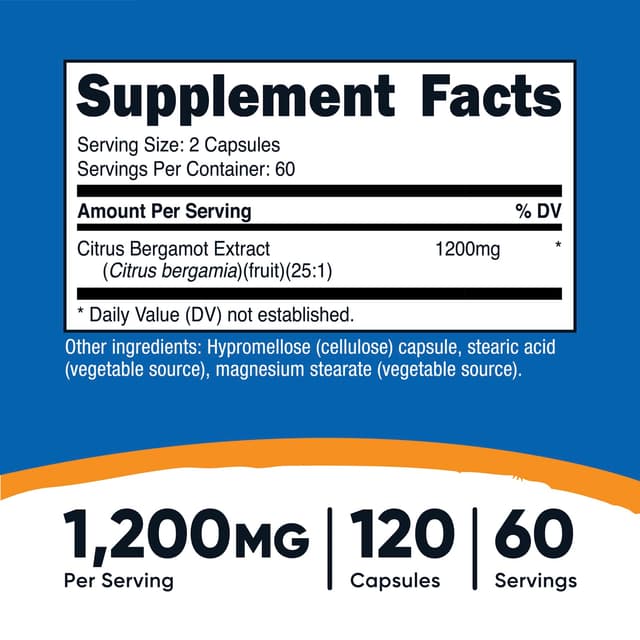 Nutricost, 金弗手,1200 毫克,120 粒膠囊(每粒膠囊 600 毫克)
