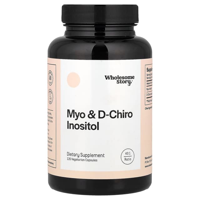 Wholesome Story, Myo-肌醇和 D-手性肌醇,120 粒素食膠囊