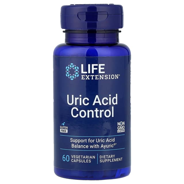 Life Extension, 尿酸調節素食膠囊,60 粒裝