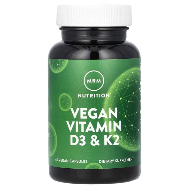 MRM Nutrition, 素食維他命 D3 和 K2,60 粒全素食膠囊