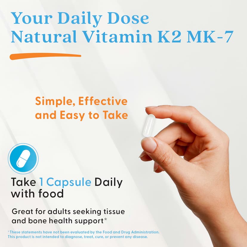 Doctor's Best, 天然維他命 K2 MK-7,含 MenaQ7,100 微克,60 粒素食膠囊