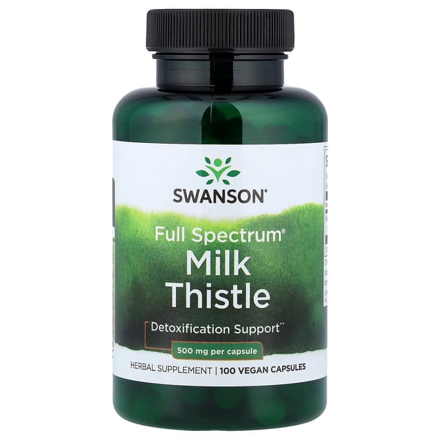 Swanson Vitamins, Full Spectrum® 多面水飛薊全素膠囊,500 毫克,100 粒