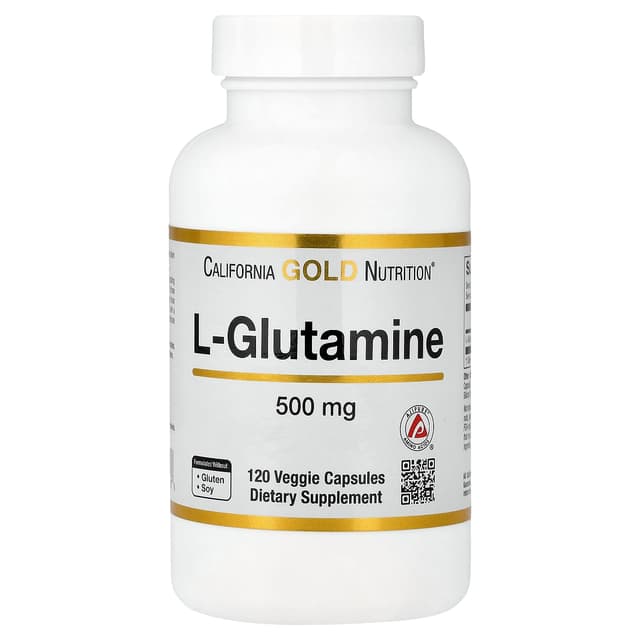 California Gold Nutrition, L-谷氨酰胺,AjiPure,120 粒素食膠囊(每粒 500 毫克)