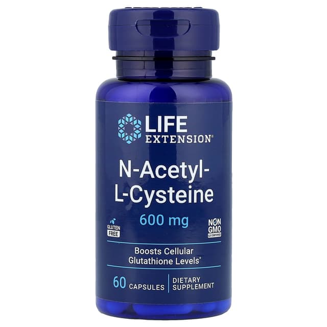 Life Extension, N-乙酰-L-半胱氨酸,600 毫克,60 粒膠囊