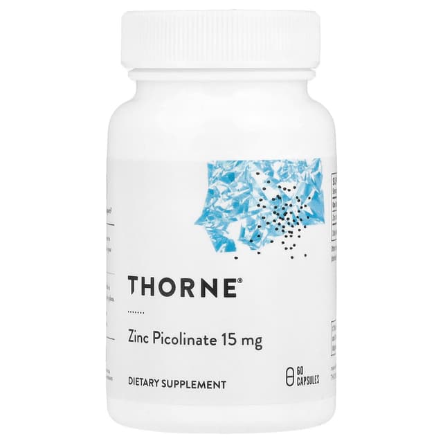 Thorne, 吡啶甲酸鋅,15毫克,60膠囊