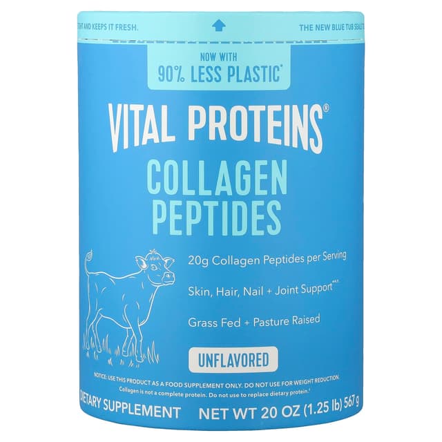 Vital Proteins, 膠原蛋白肽,原味,20 盎司(567 克)