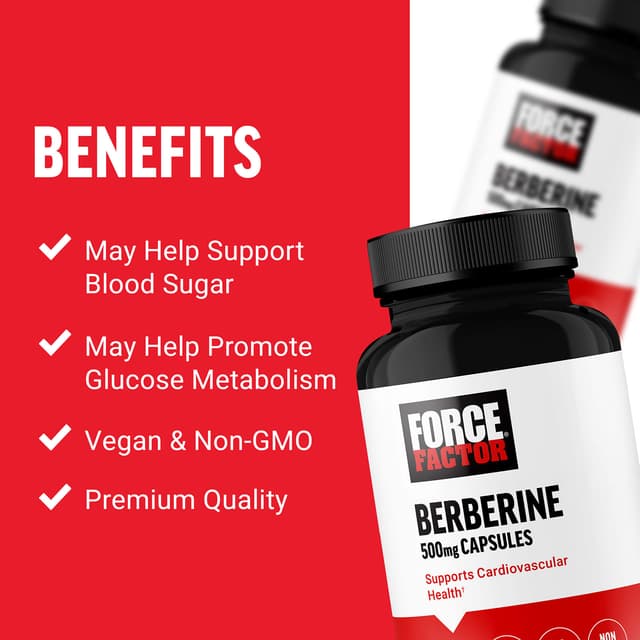 Force Factor, 小檗鹼,500 毫克,60 粒素食膠囊