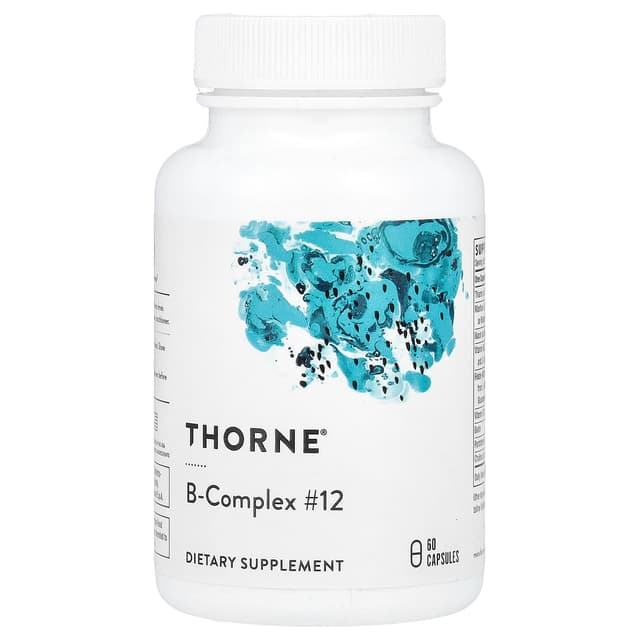 Thorne, 複合維他命B #12,60粒素食膠囊