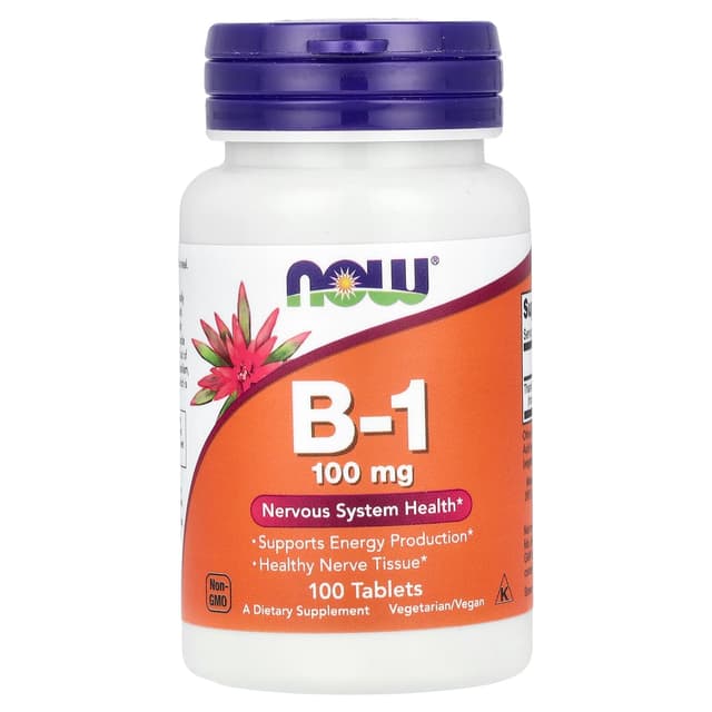 NOW Foods, B-1,100 毫克,100 片