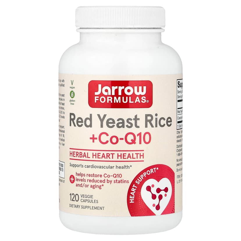 Jarrow Formulas, 紅曲米 + 輔酶 Q10,120 粒素食膠囊