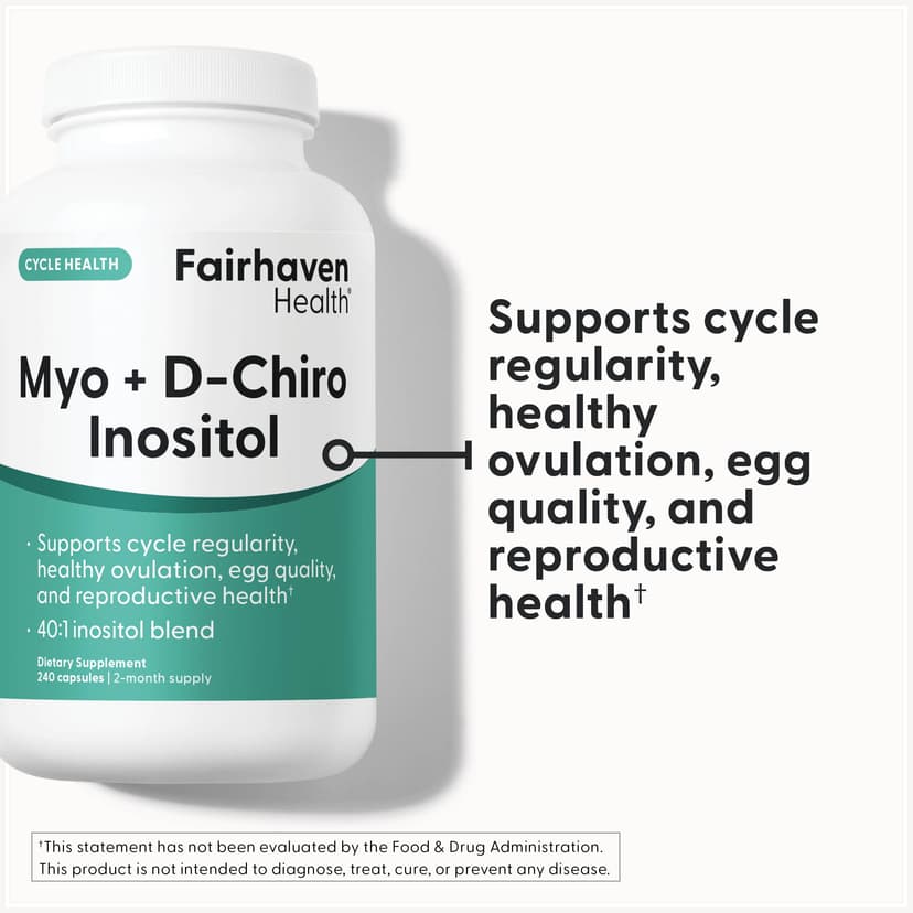 Fairhaven Health, Myo + D-Chiro 肌醇,240 粒膠囊