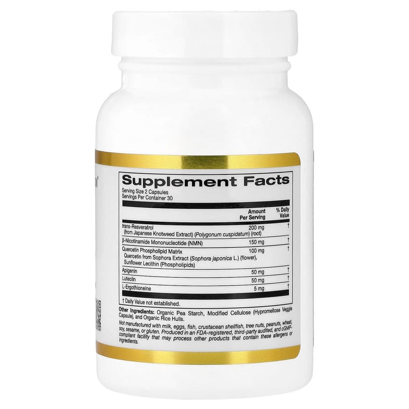 California Gold Nutrition, NMN 複合物,60 粒素食膠囊