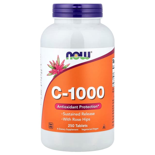 NOW Foods, C-1000,250 片