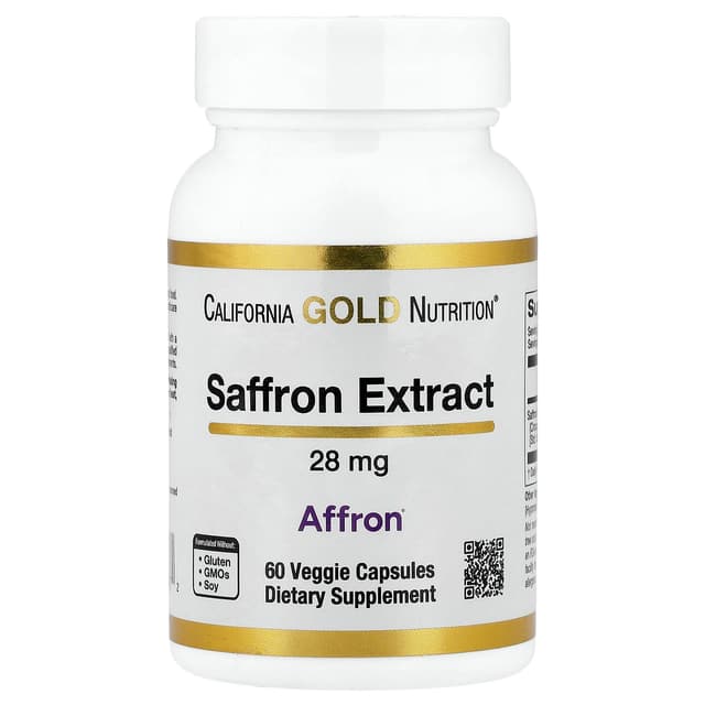 California Gold Nutrition, Affron® 番紅花提取物,28 毫克,60 粒素食膠囊