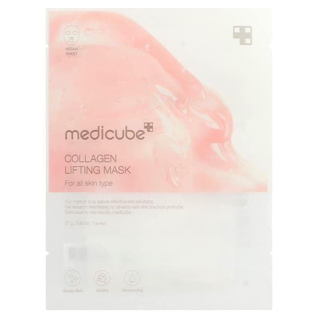 Medicube, 膠原蛋白提拉美容面膜,1 片,0.95 盎司(27 克)