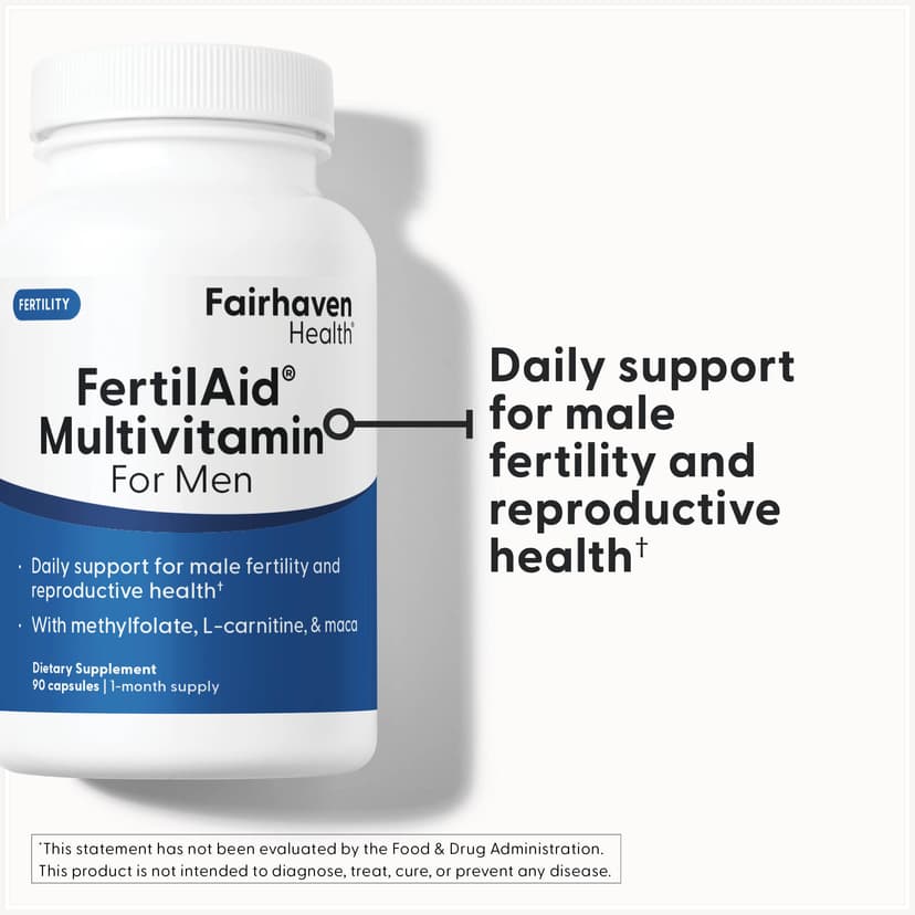 Fairhaven Health, FertilAid 男士專用多種維他命膠囊,90 粒