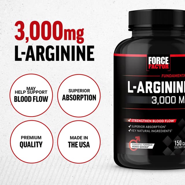 Force Factor, L-精氨酸,150 粒膠囊