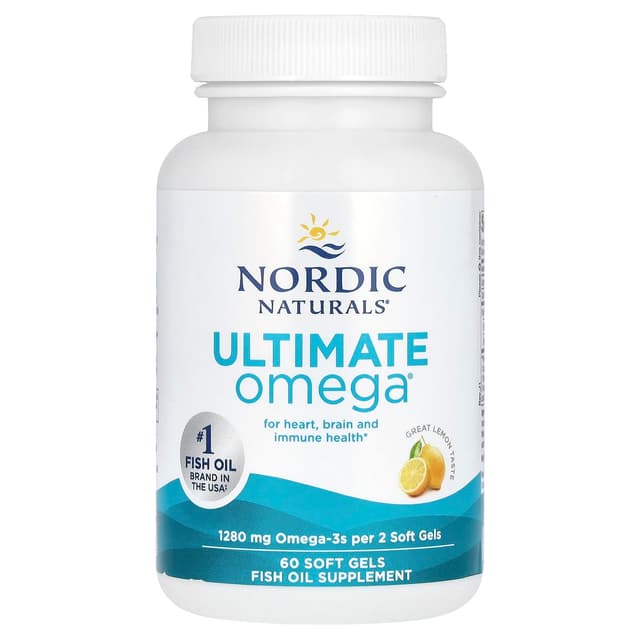 Nordic Naturals, Ultimate Omega,檸檬味,60 粒軟膠囊(每粒軟膠囊 640 毫克)