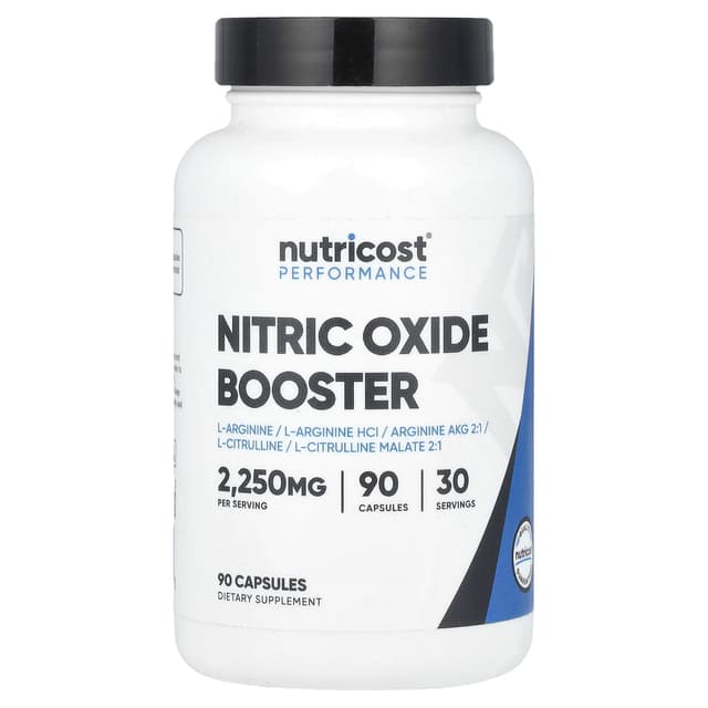 Nutricost, 表現,一氧化氮促進劑,90 粒膠囊