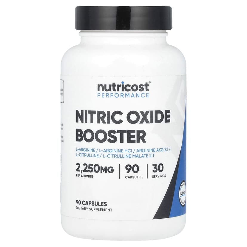 Nutricost, 表現,一氧化氮促進劑,90 粒膠囊