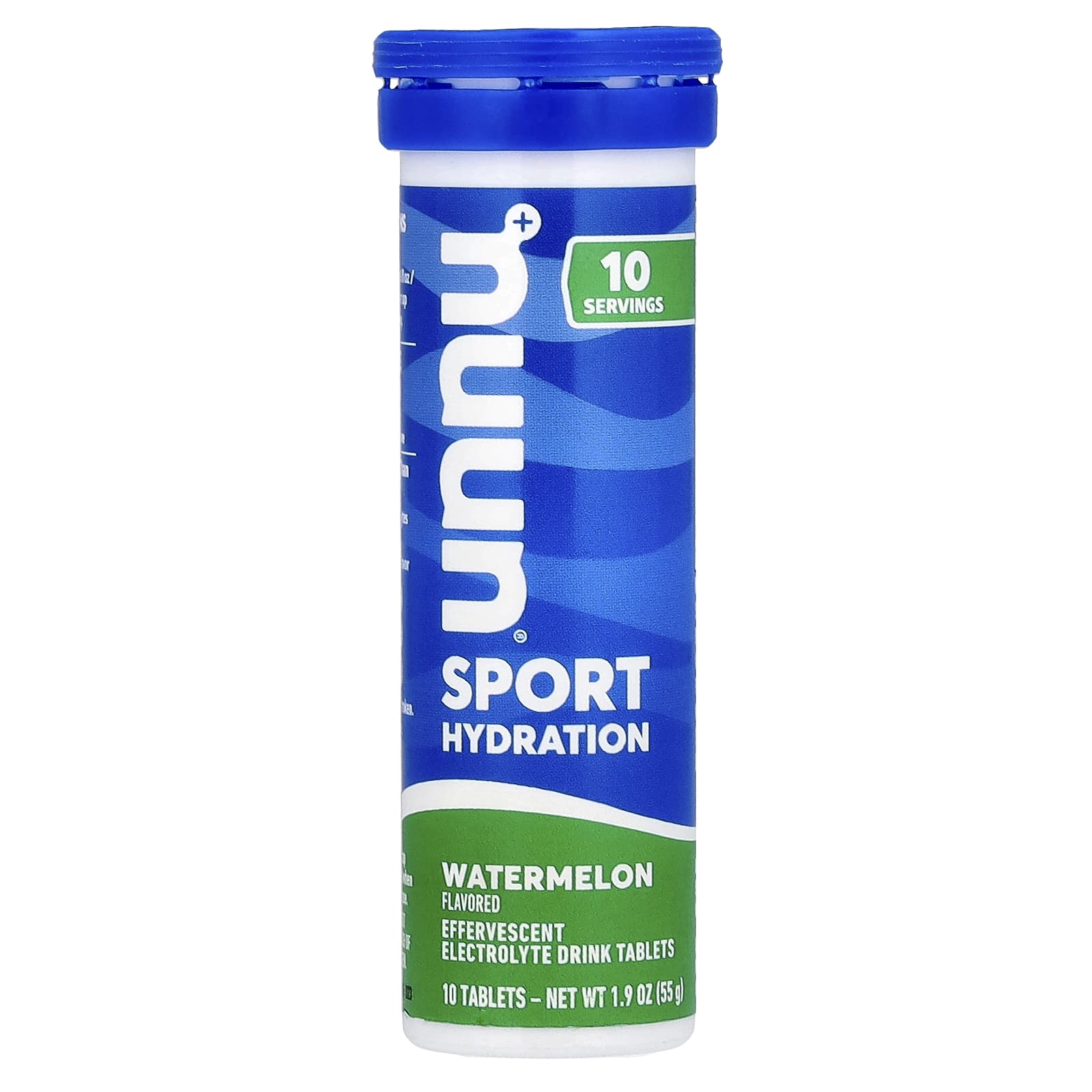 Nuun, 運動補水,泡騰電解質飲品,西瓜味,10 片
