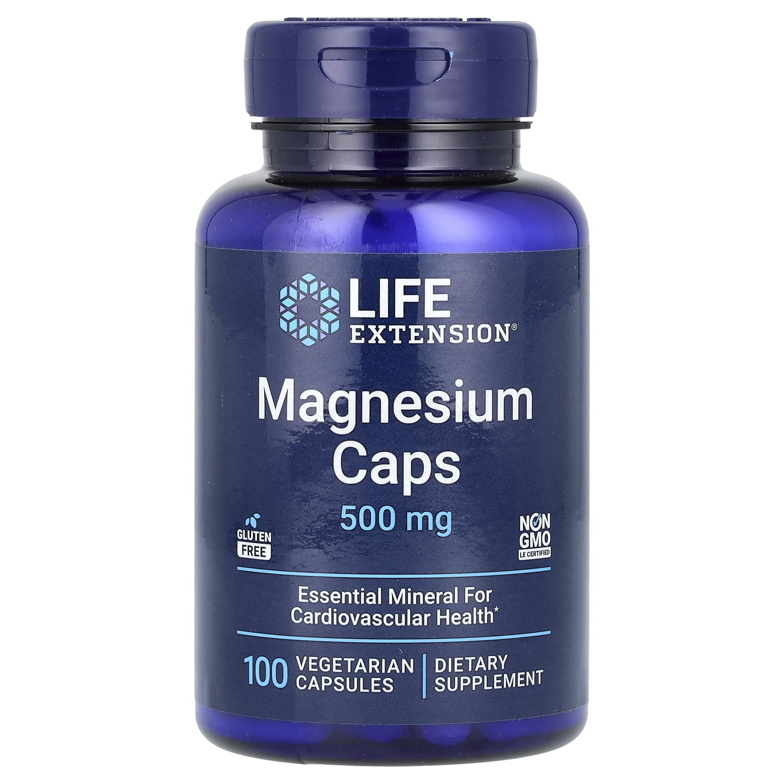 Life Extension, 鎂膠囊,500 毫克,100 粒素食膠囊