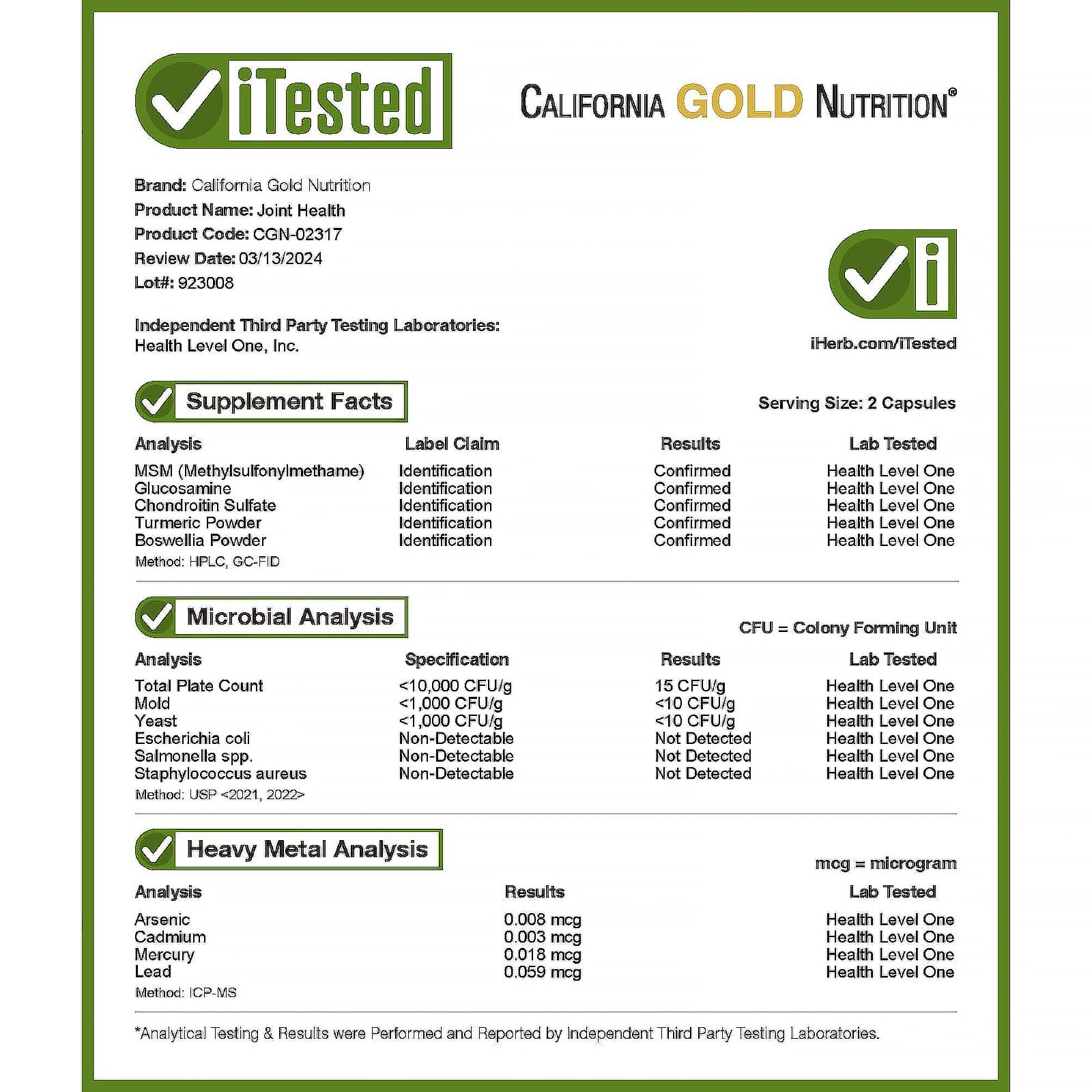 California Gold Nutrition, 運動,關節健康,含 MSM(甲基磺醯甲烷)、殼糖胺鹽酸鹽、硫痠軟骨素、薑黃和乳香,90 粒素食膠囊