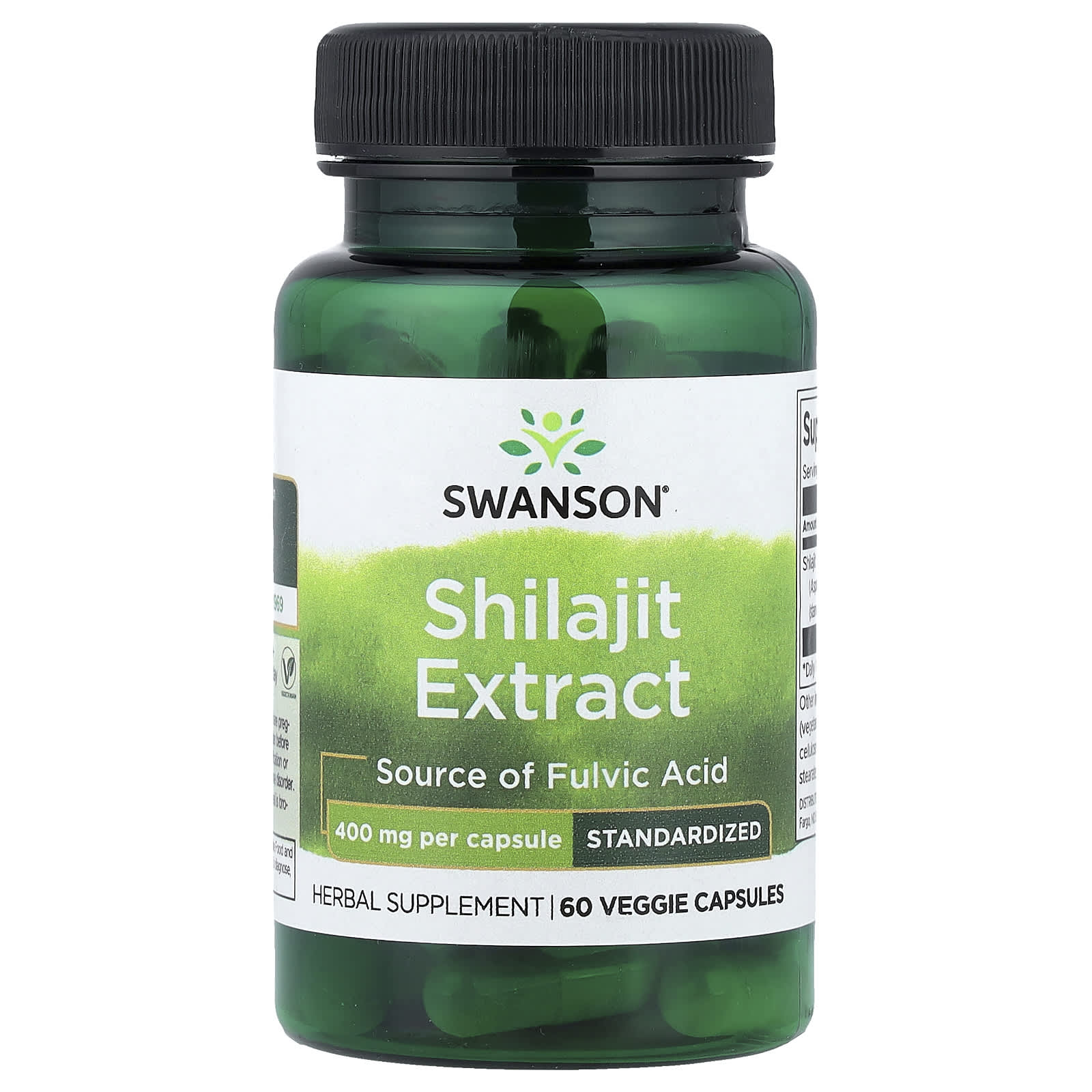 Swanson Vitamins, 喜來芝提取物,標準化,400 毫克,60 粒素食膠囊