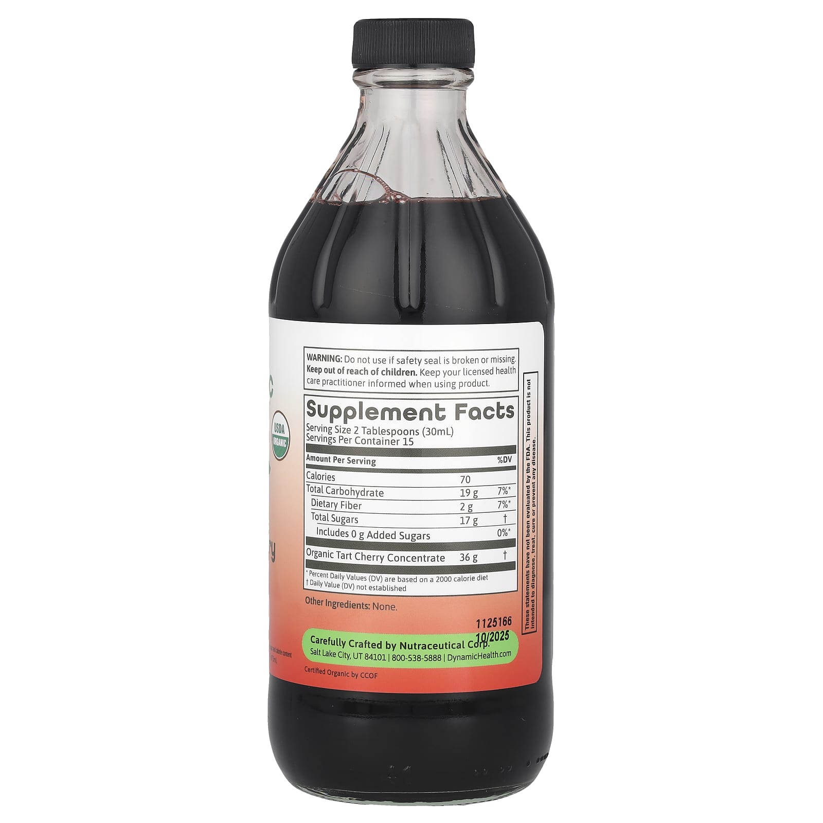 Dynamic Health, 酸櫻桃濃縮物,玻璃容器裝,16 液量盎司(473 毫升)