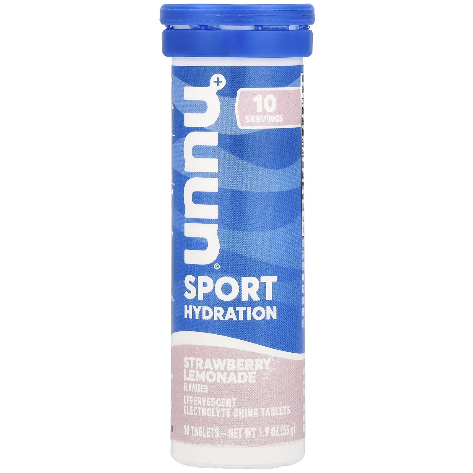 Nuun, 補水,運動,電解質泡騰補充劑,草莓檸檬水,10 片