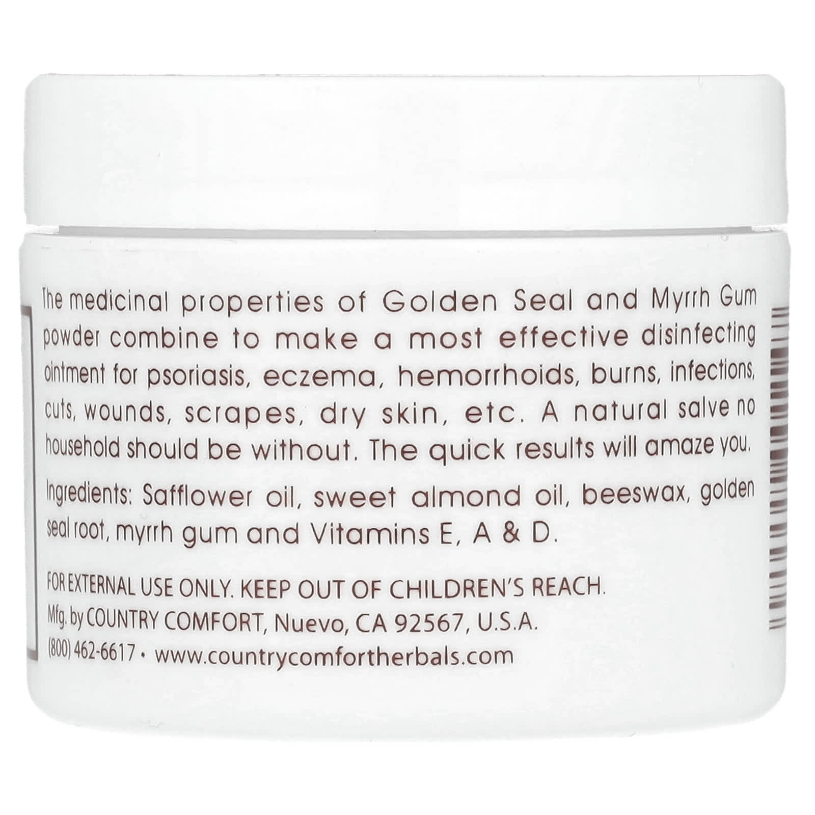 Country Comfort, Herbal Savvy,白毛莨 - 沒方劑,2 盎司(57 克)