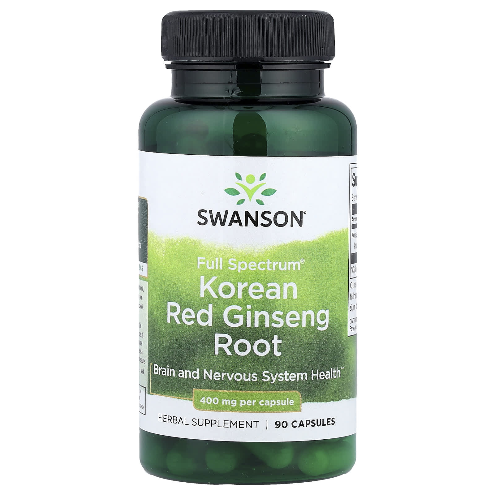 Swanson Vitamins, 多面®高麗紅參根,400 毫克,90 粒膠囊
