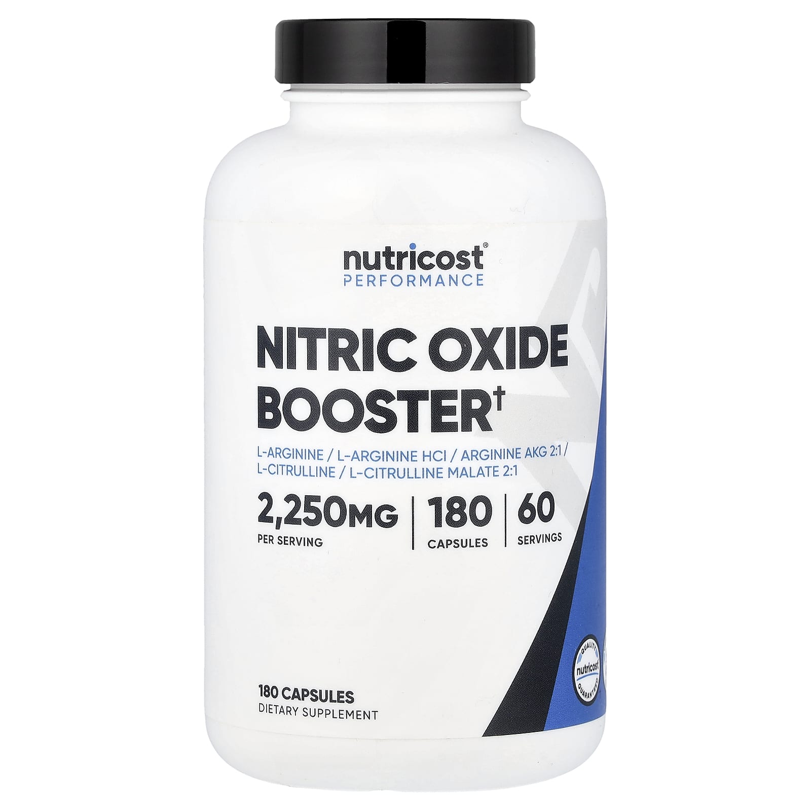Nutricost, 表現,一氧化氮促進劑,180 粒膠囊