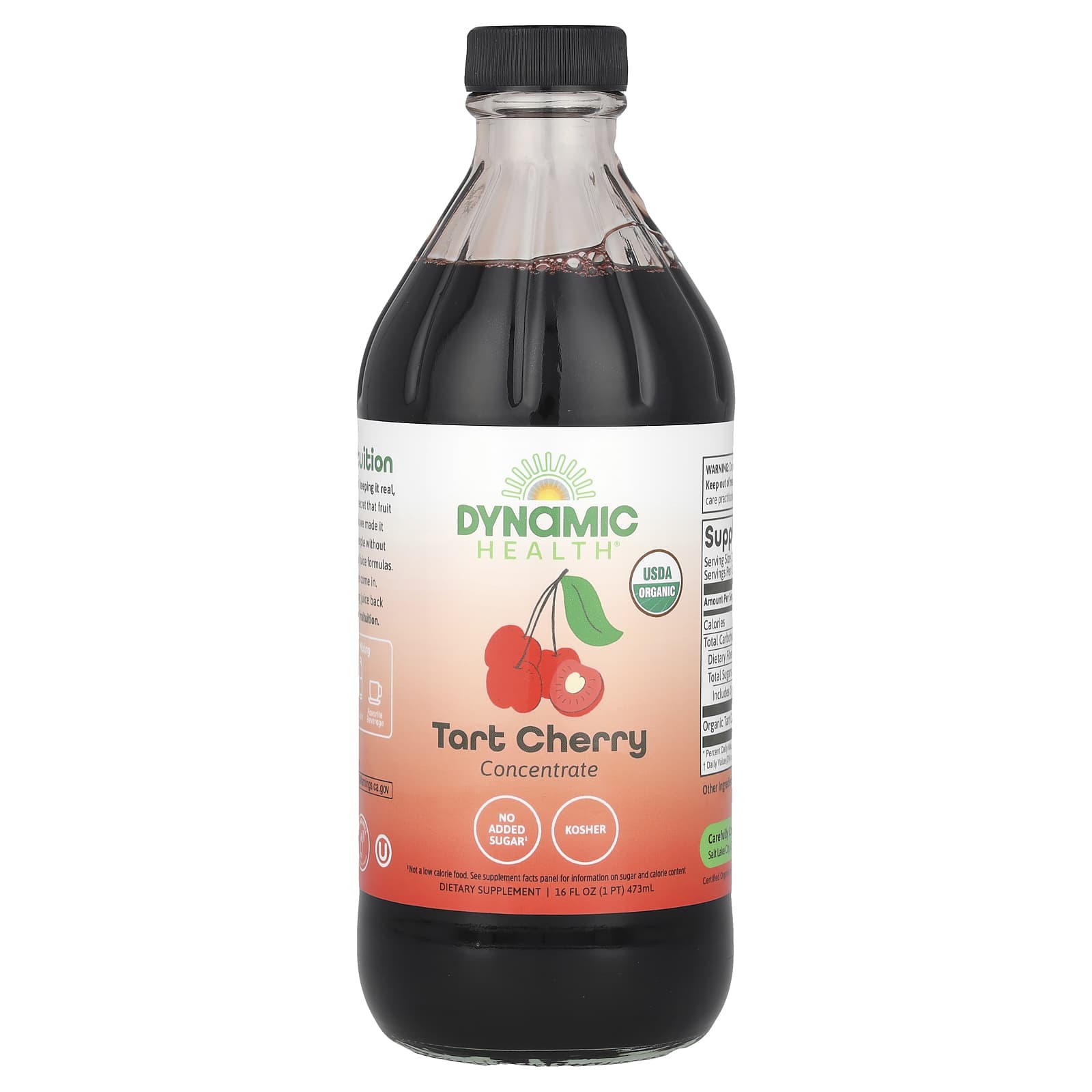 Dynamic Health, 酸櫻桃濃縮物,玻璃容器裝,16 液量盎司(473 毫升)