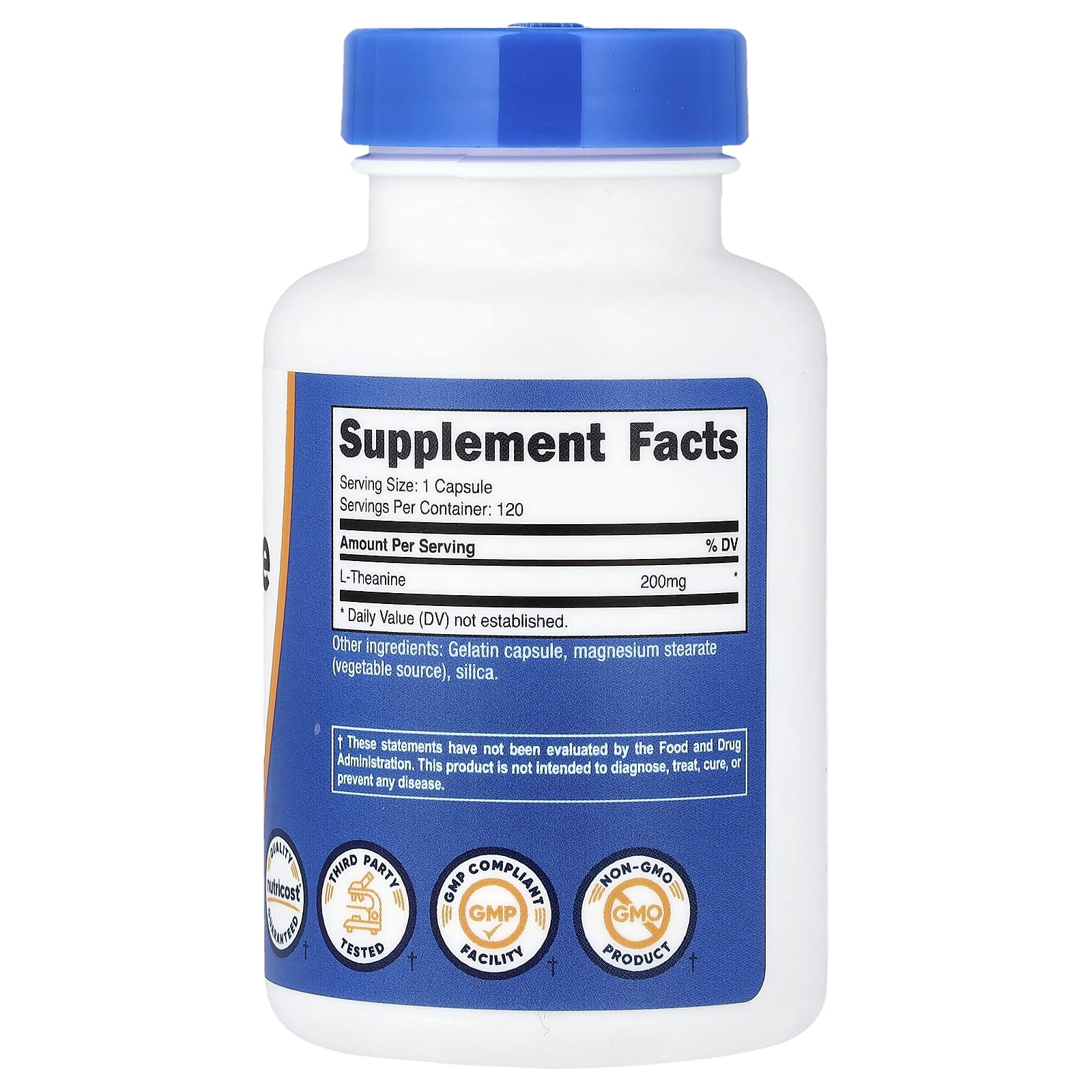 Nutricost, L-茶氨酸,200 毫克,120 粒膠囊